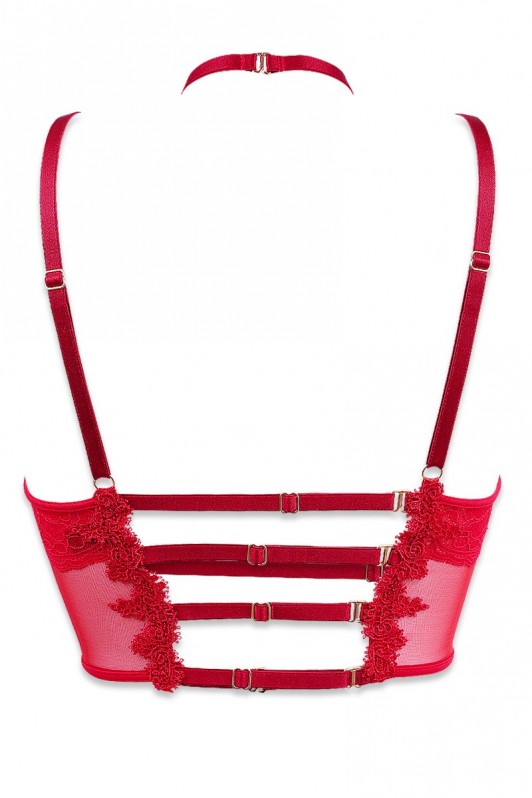 Ensemble bustiers et harnais réglable Élixir par Luxxa Lingerie