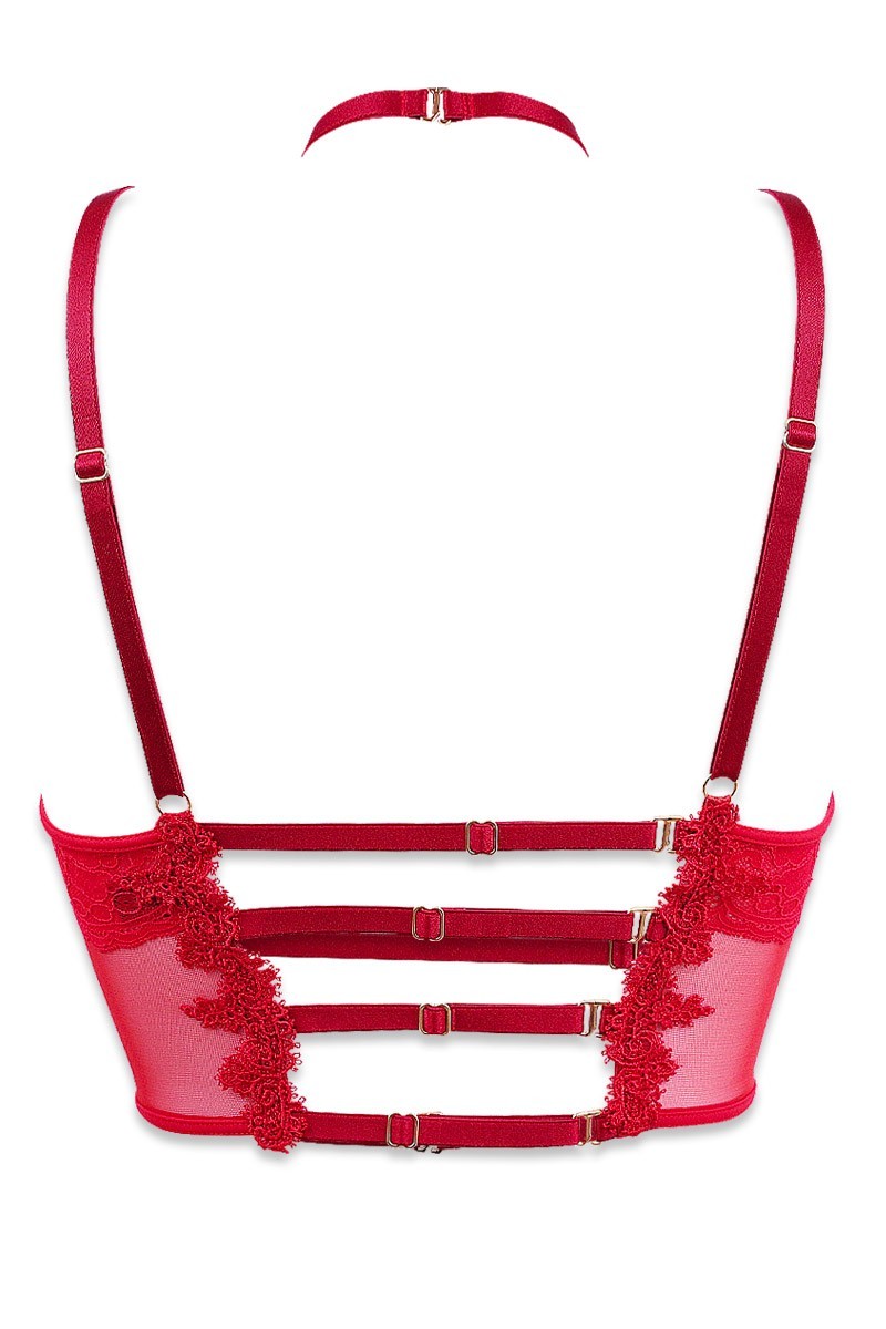 Ensemble bustiers et harnais réglable Élixir par Luxxa Lingerie