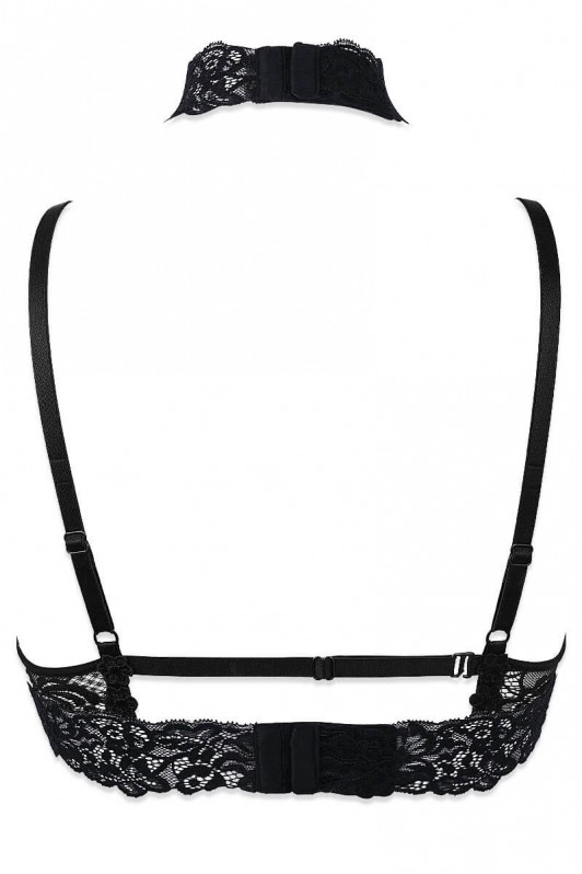 Harness halfcup bra IDYLLE : Adjustable and comfort - Luxxa Lingerie