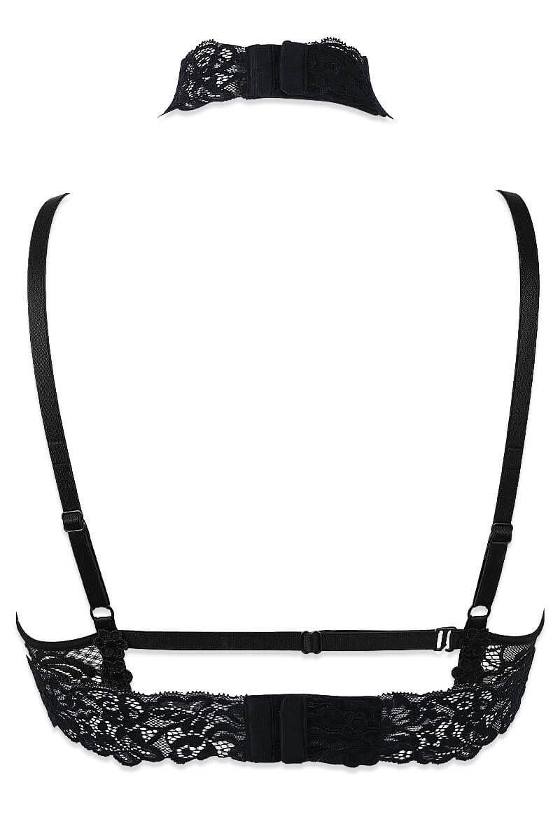 Harness halfcup bra IDYLLE : Adjustable and comfort - Luxxa Lingerie