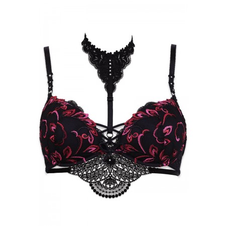 Preconceived Set: Full-Cup Bra and Harness Cabaret by Luxxa Lingerie