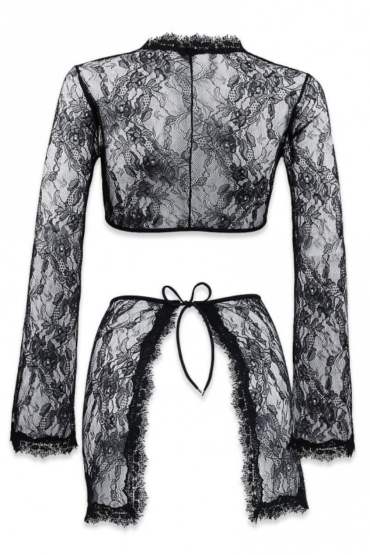 Bare Bottoms for Assertive Sensuality: Camisole and Sarong Ensemble Cabaret by Luxxa Lingerie