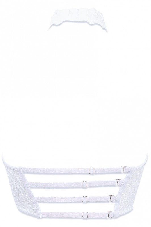 Bustier dos nus sans bretelles blanc - Irisée par Luxxa Lingerie