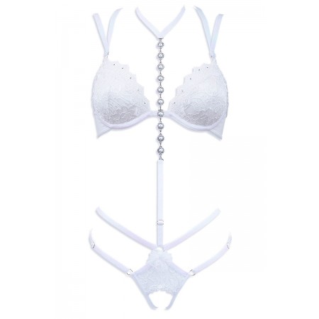 Body bonnets pleins plongeant sans mousse - Irisée par Luxxa Lingerie