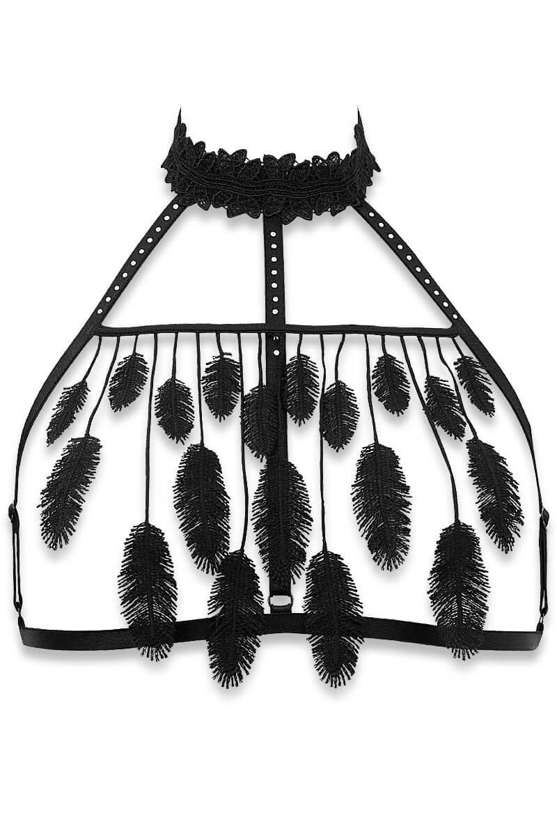 Soutien-gorge sans armatures Cachou noir par Luxxa Lingerie