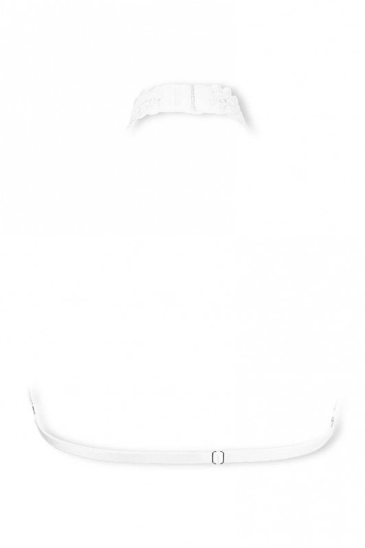 Soutien-gorge bijou de peau Cachou blanc par Luxxa Lingerie