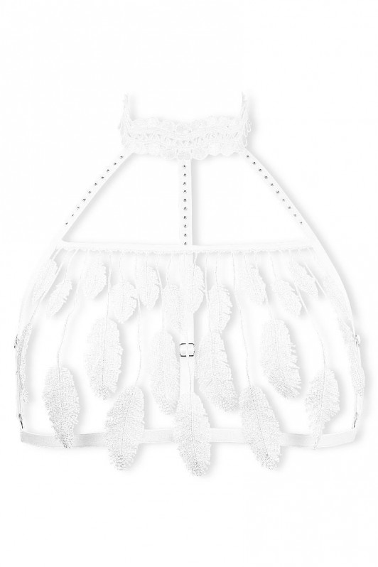 Soutien-gorge sans armatures Cachou blanc par Luxxa Lingerie