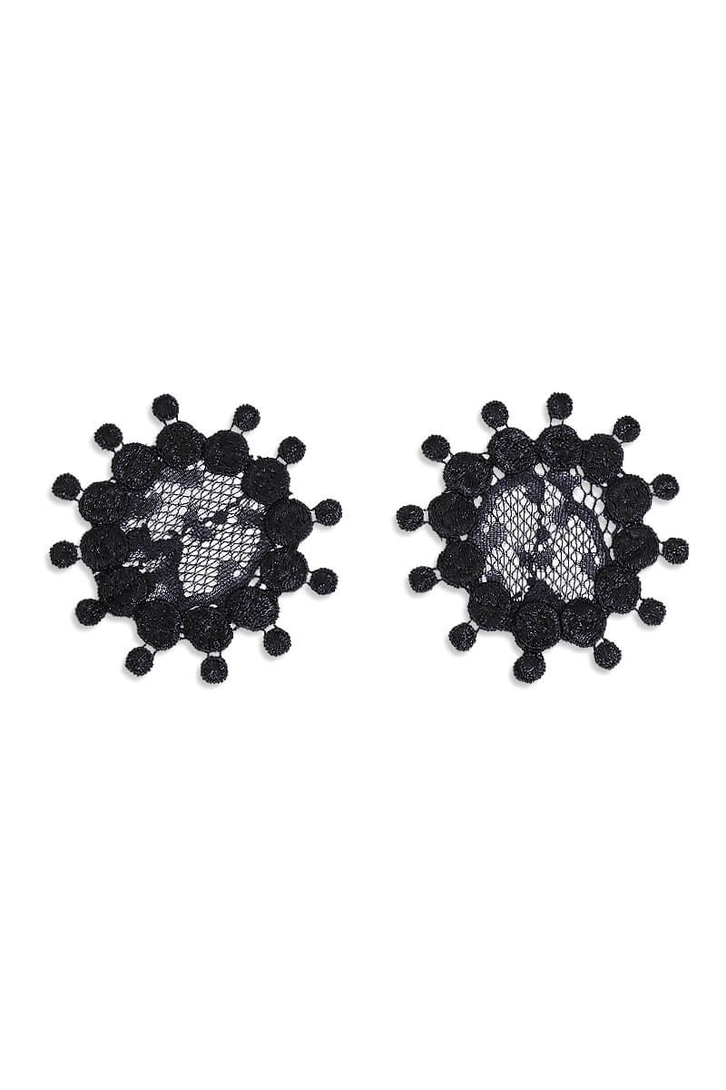 Details of Luxxa Lingerie - Secrète nipple covers with ball trim and elegant design