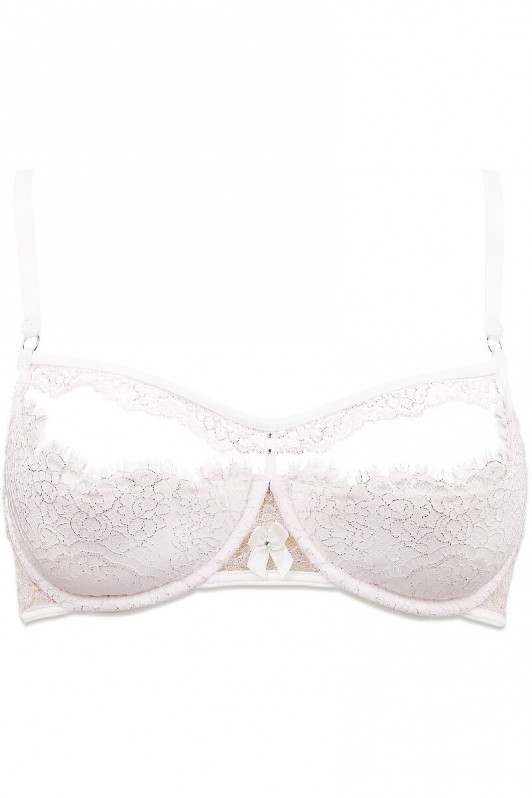 Soutien-gorge demi seins dentelle raffinée haut de gamme