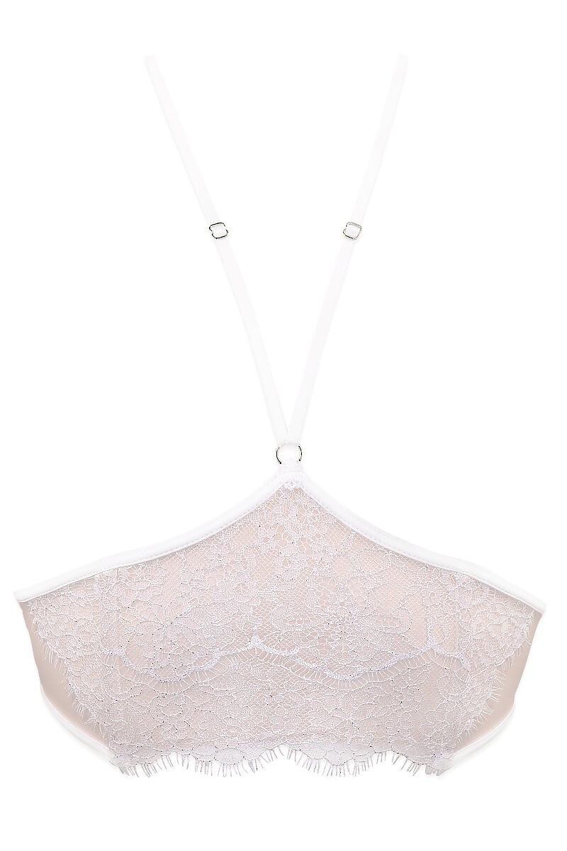 Bustier lingerie modulable dentelle et tulle invisible