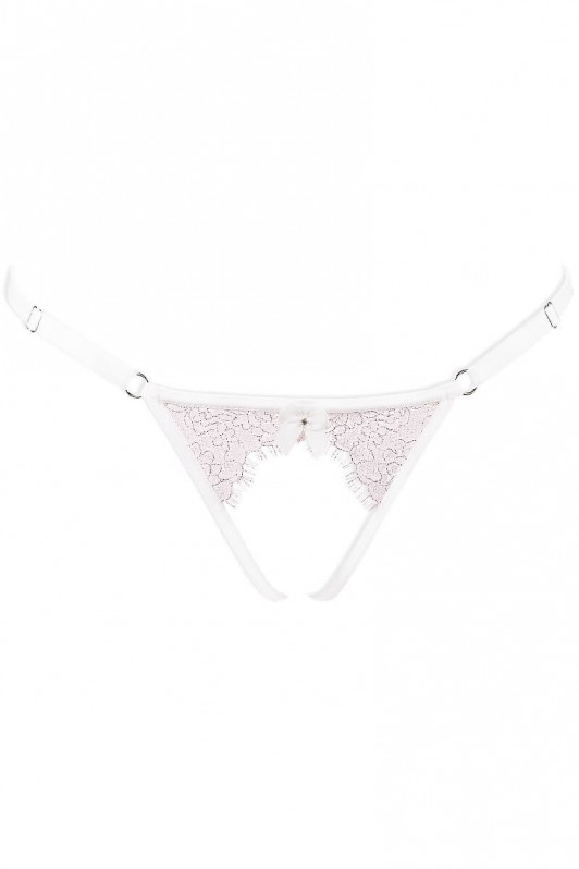 String nu dentelle transparente raffinée