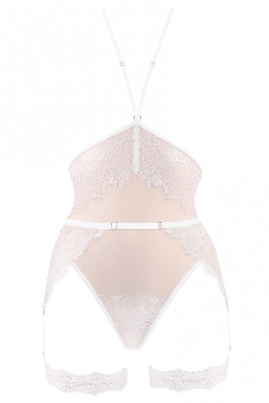 Ensemble lingerie RÊVE body nu et porte-jarretières