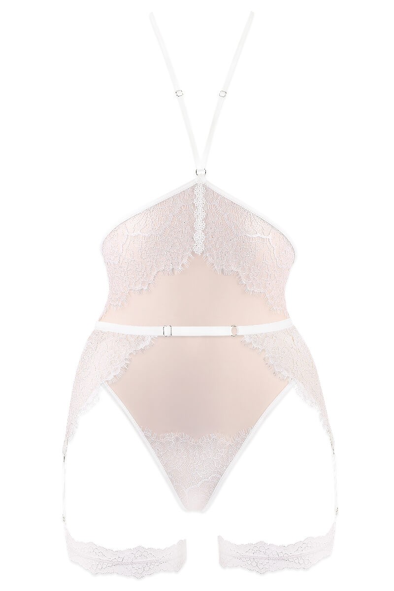 Ensemble lingerie RÊVE body nu et porte-jarretières