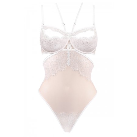 Body nu RÊVE Luxxa en tulle invisible et dentelle raffinée