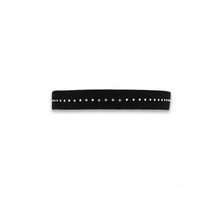 Guimauve black garter with rhinestones